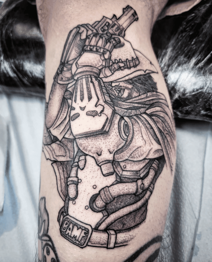 McCree Cassidy Gun Overwatch Tattoo