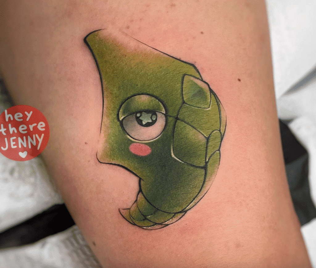 Metapod Johto Pokémon Tattoo