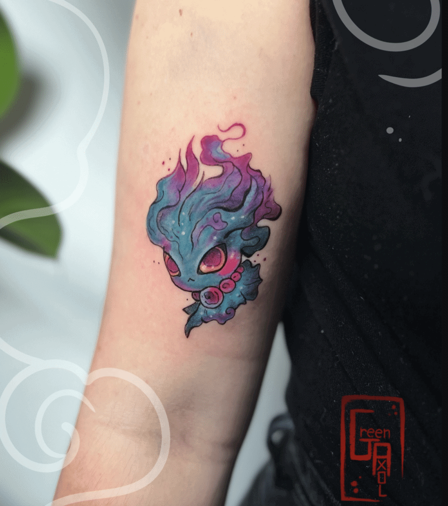 Misdreavus Ghost Johto Pokémon Tattoo