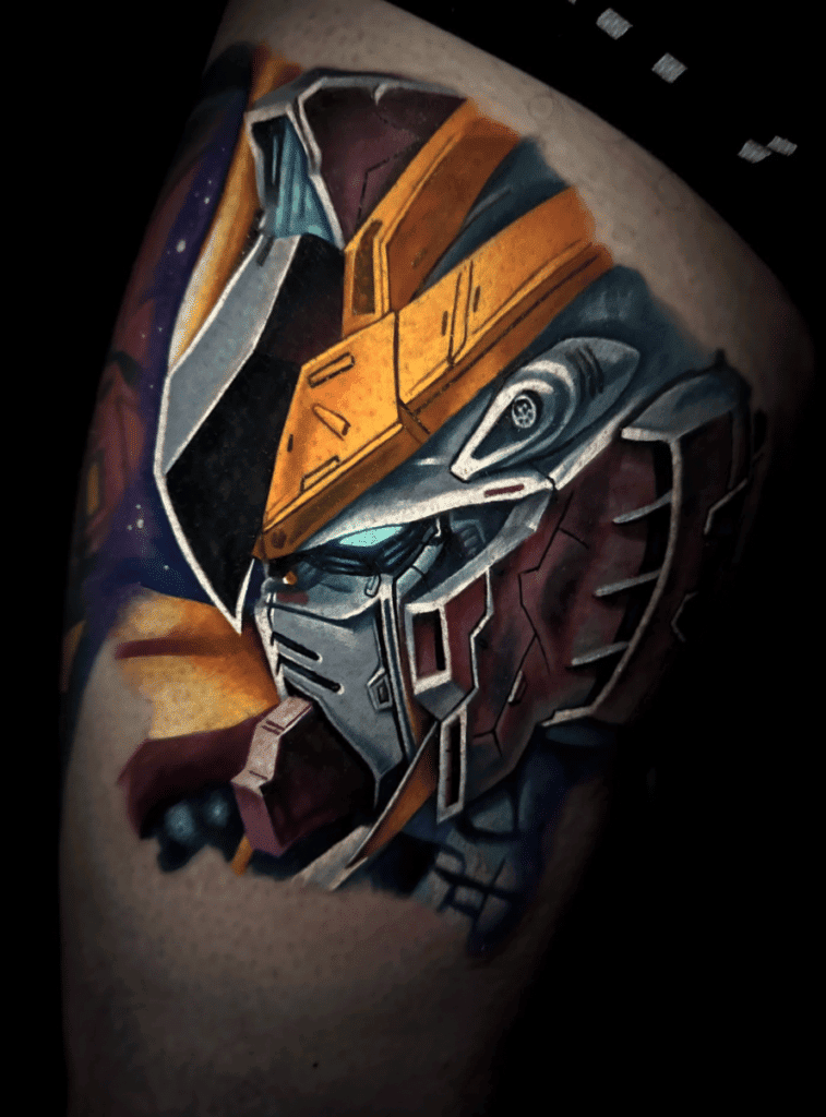 Mobile Suit Gundam Anime Tattoo