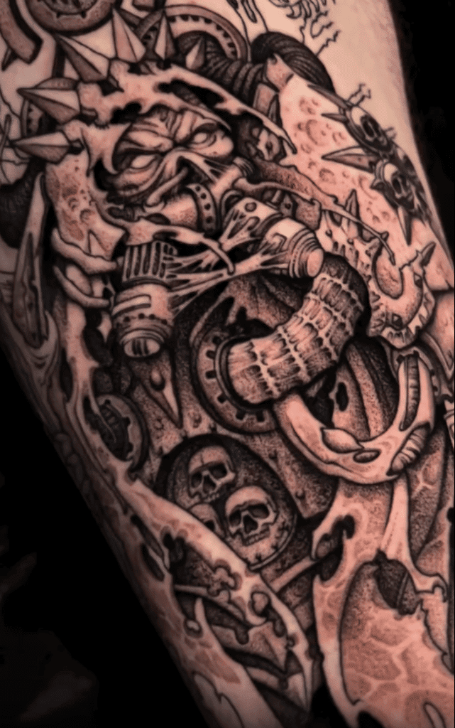 Mortarion Warhammer 40k Tattoo