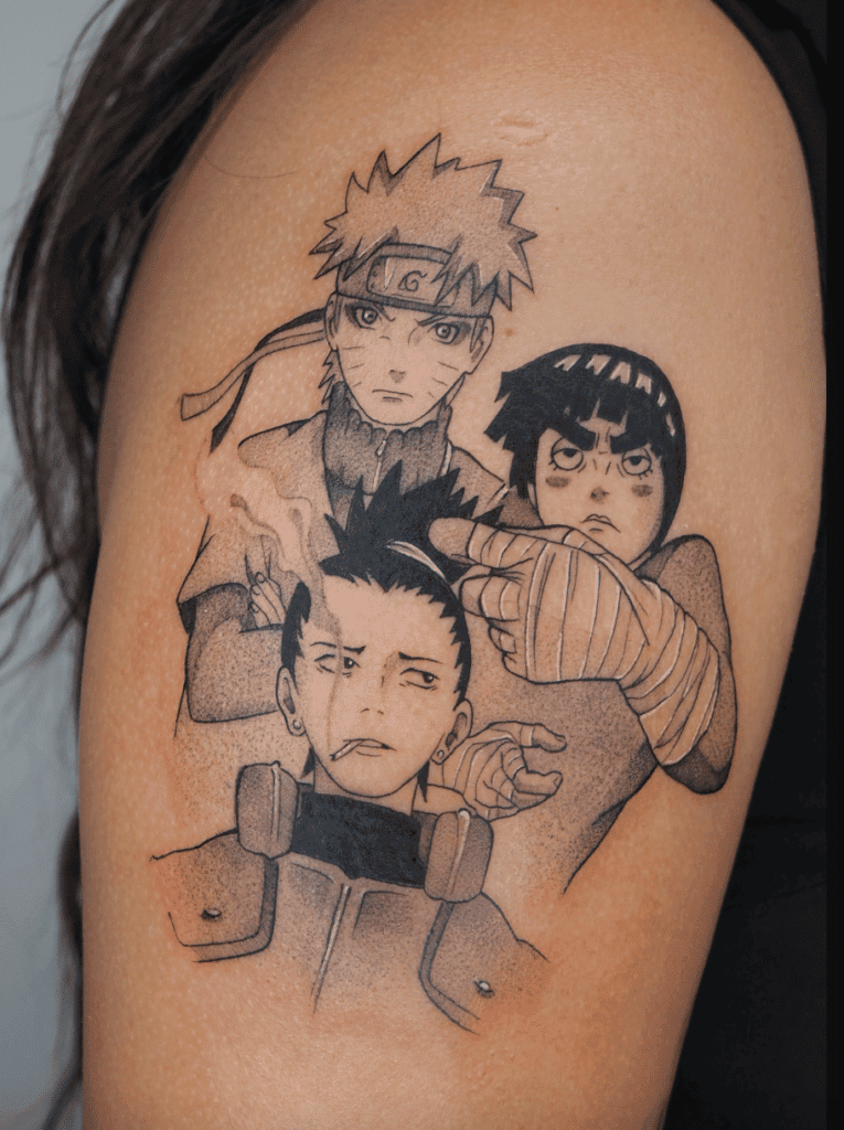 Naruto Gang Anime Tattoo