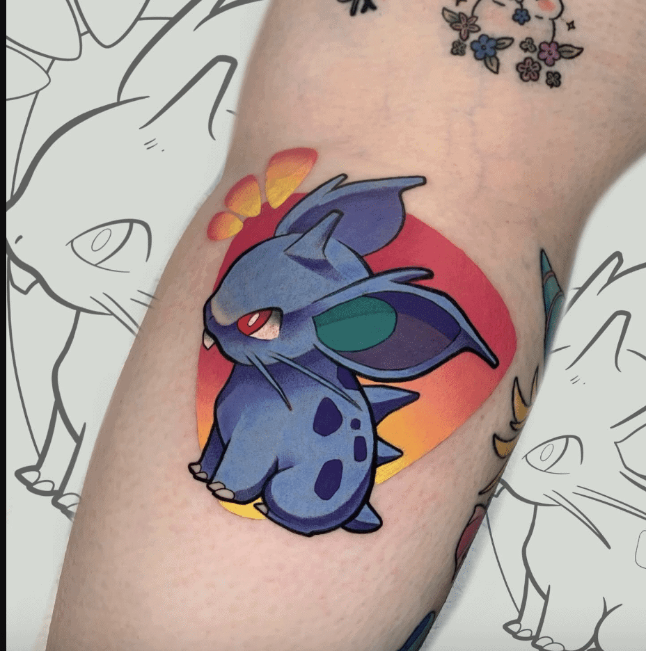 Nidoran ♀ Johto Pokémon Tattoo