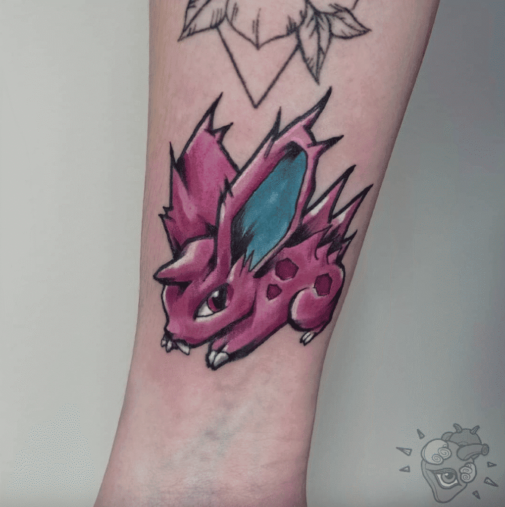 Nidoran ♂ Classic Johto Pokémon Tattoo