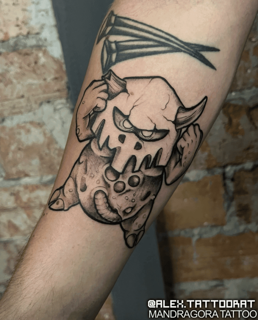 Nurgling Warhammer 40k Tattoo