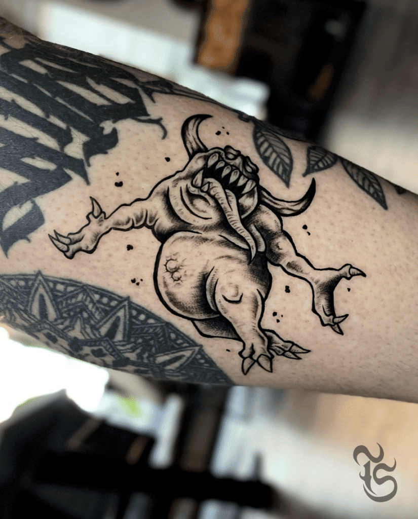 Nurgling Warhammer Happy 40k Tattoo