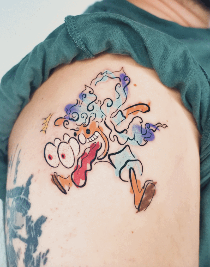 One Piece Gear 5 Anime Tattoo