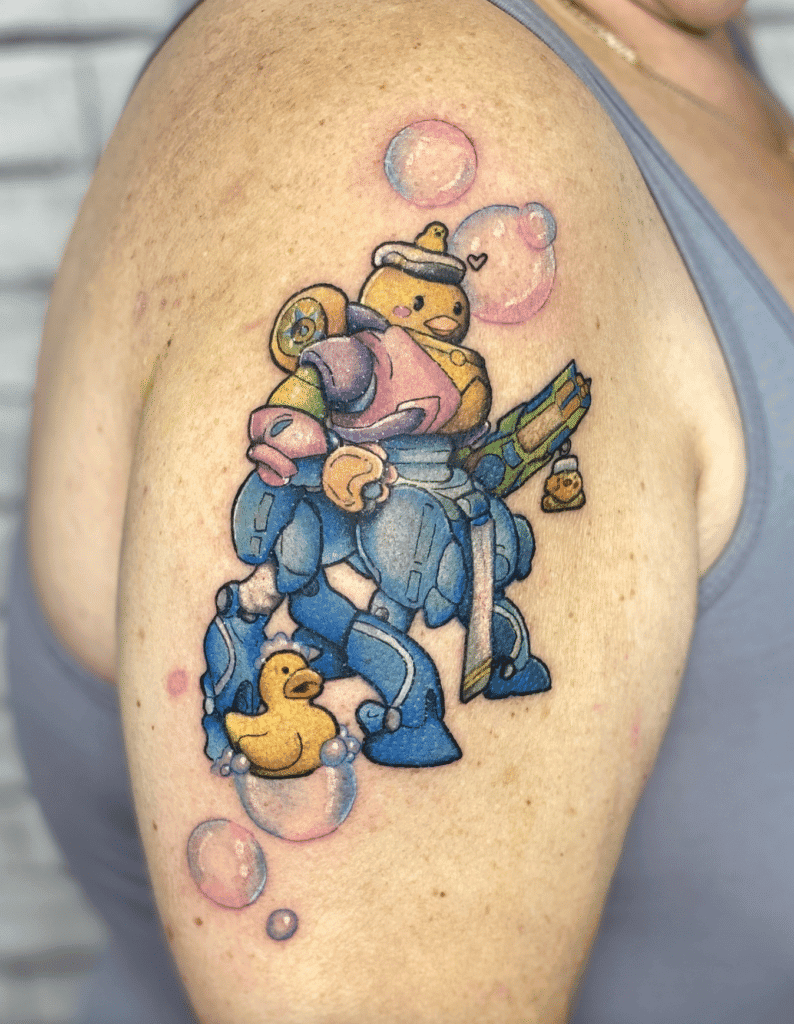 Orisa Duck Overwatch Tattoo
