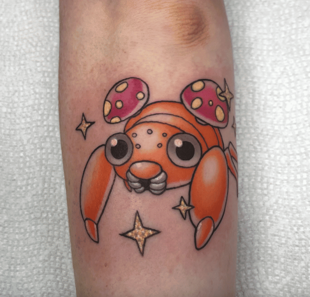 Paras Johto Pokémon Tattoo