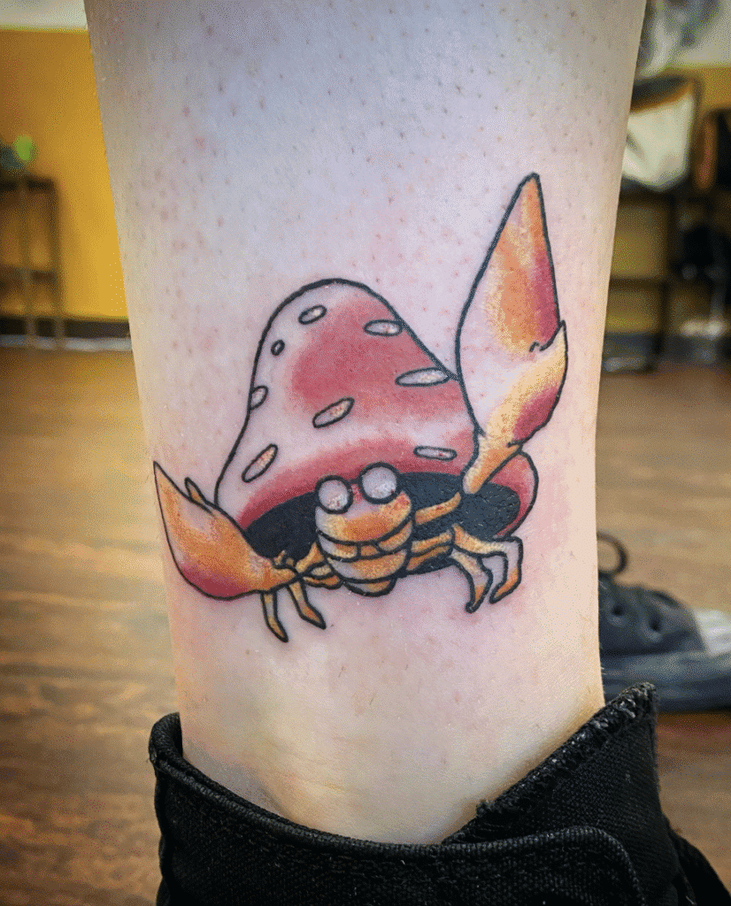 Parasect Johto Pokémon Tattoo
