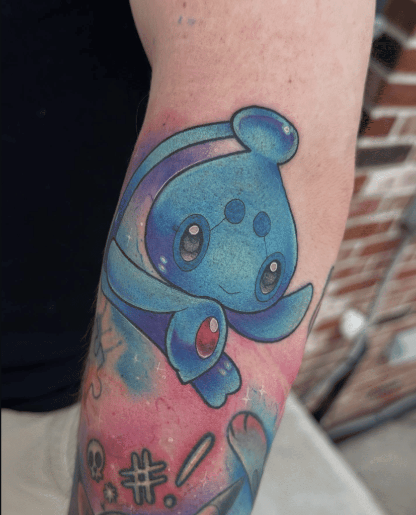 Phione Sinnoh Pokémon Tattoo