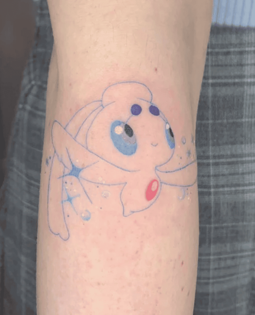 Phione White Sinnoh Pokémon Tattoo