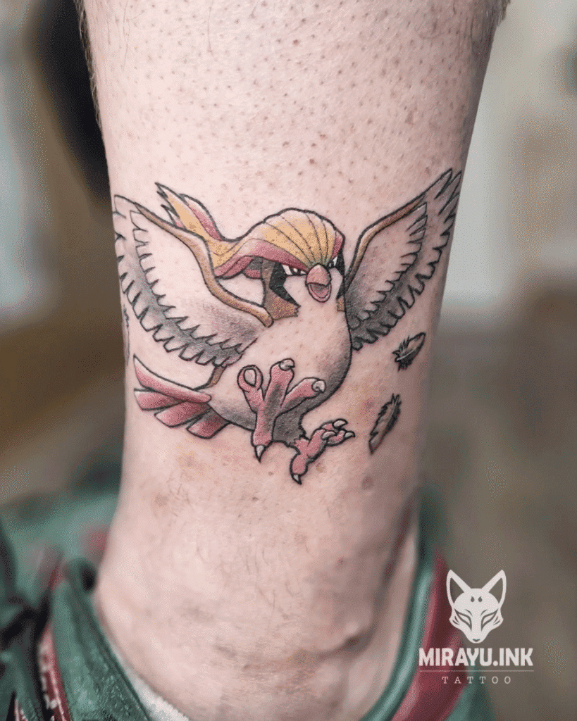 Pidgeot Johto Pokémon Tattoo