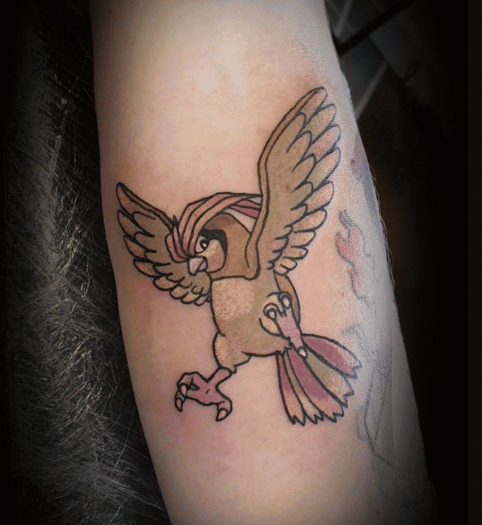 Pidgeotto Johto Pokémon Tattoo