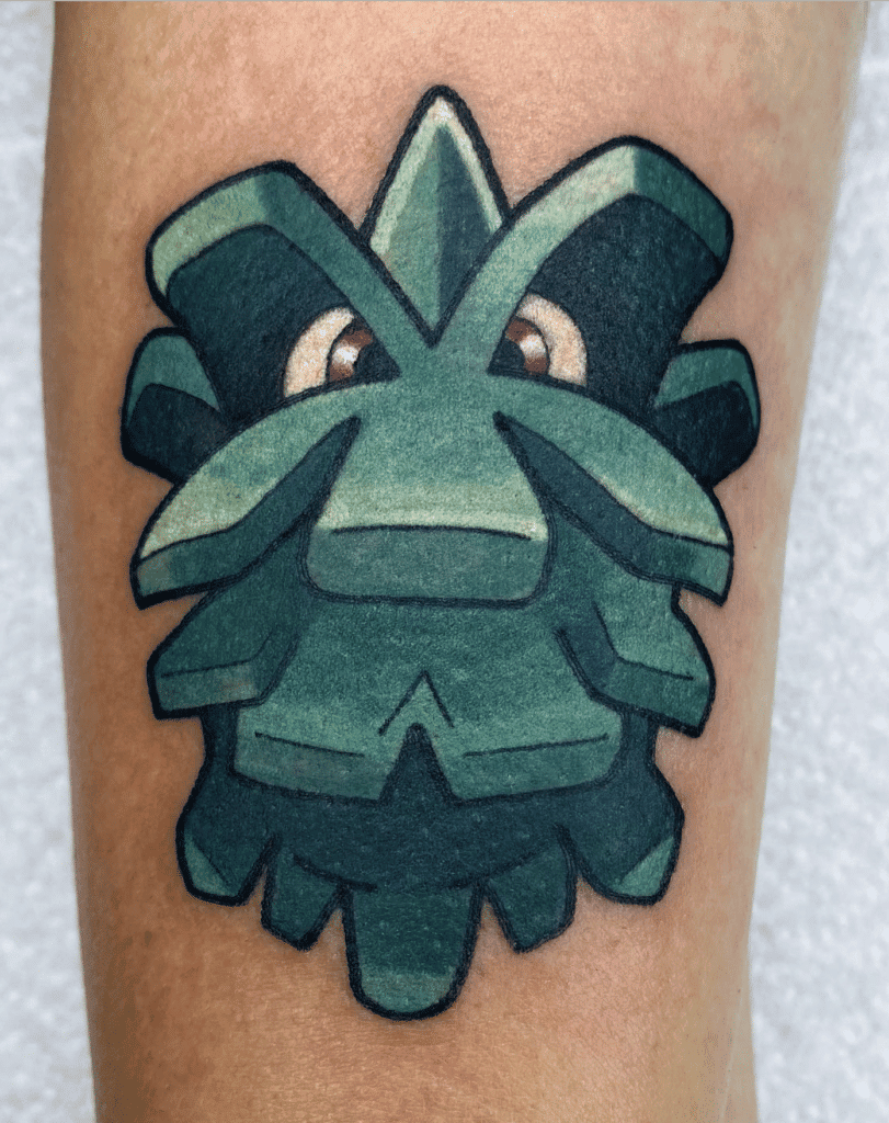 Pineco Classic Johto Pokémon Tattoo