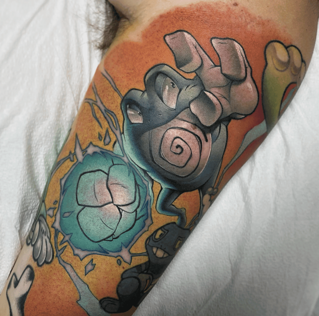 Poliwrath Ice Kanto Pokémon Tattoo
