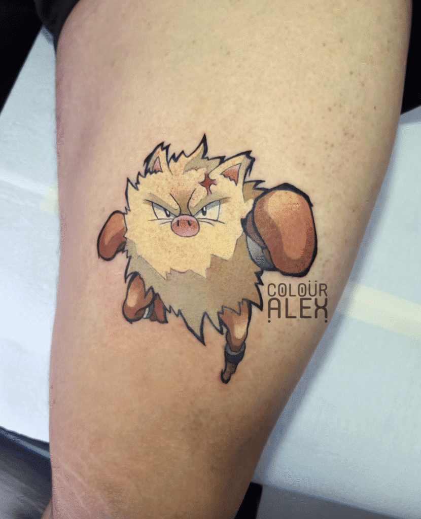 Primeape Johto Pokémon Tattoo