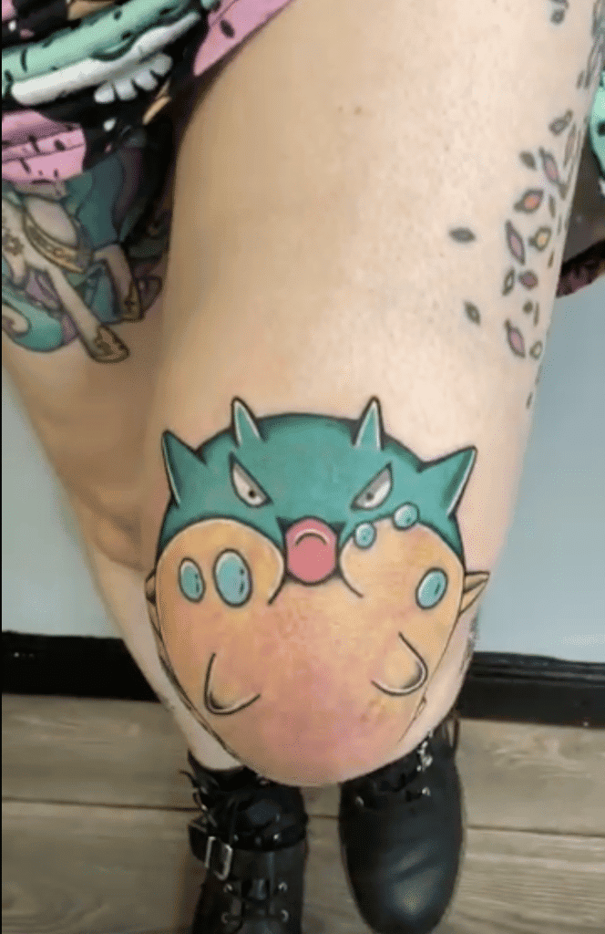 Qwilfish Johto Pokémon Tattoo