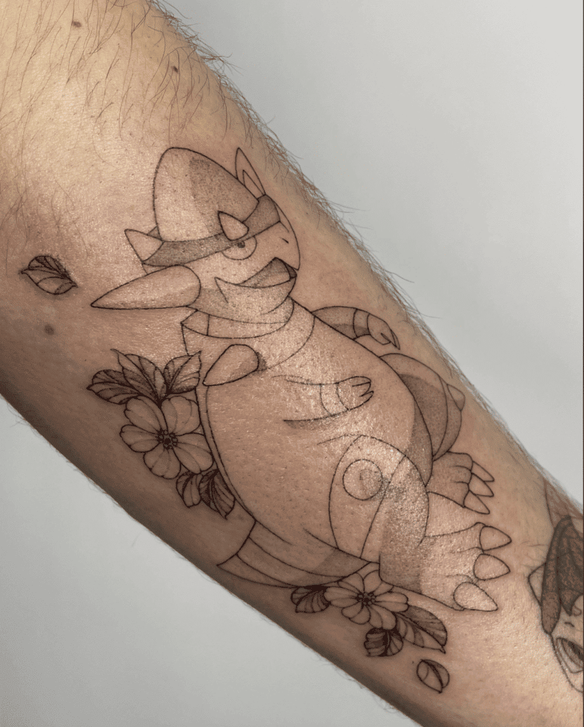 Rampardos Sinnoh Pokémon Tattoo