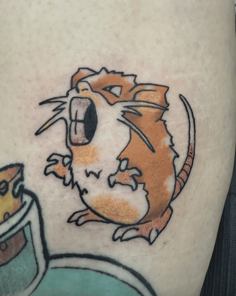 Raticate Johto Pokémon Tattoo