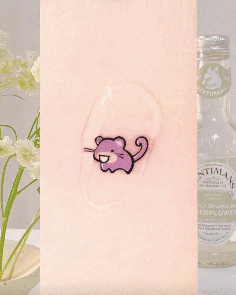 Rattata Small Johto Pokémon Tattoo