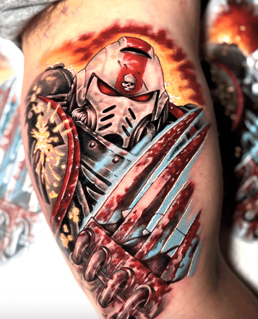 Ravenguard White Warhammer 40k Tattoo