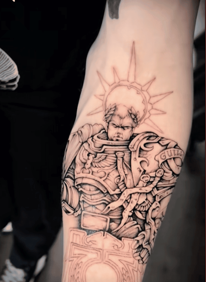 Roboute Guilliman Warhammer 40k Tattoo