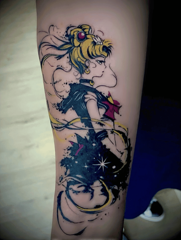 Sailor Moon Usagi Anime Tattoo