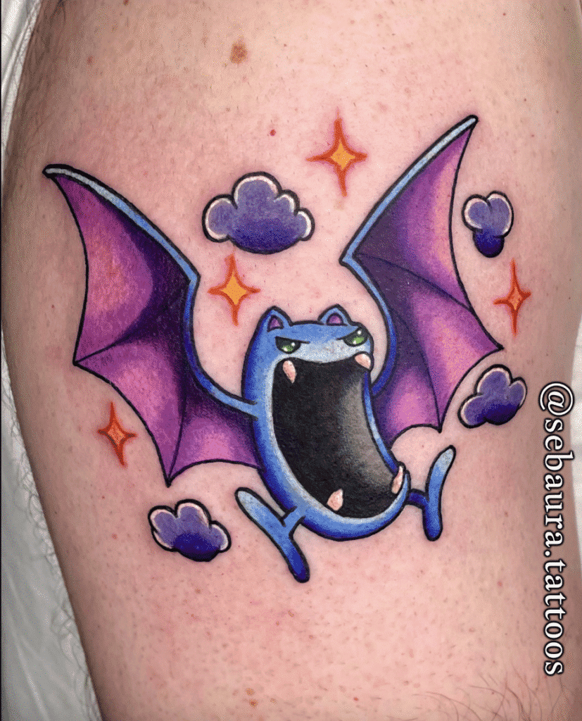 Golbat Johto Pokémon Tattoo