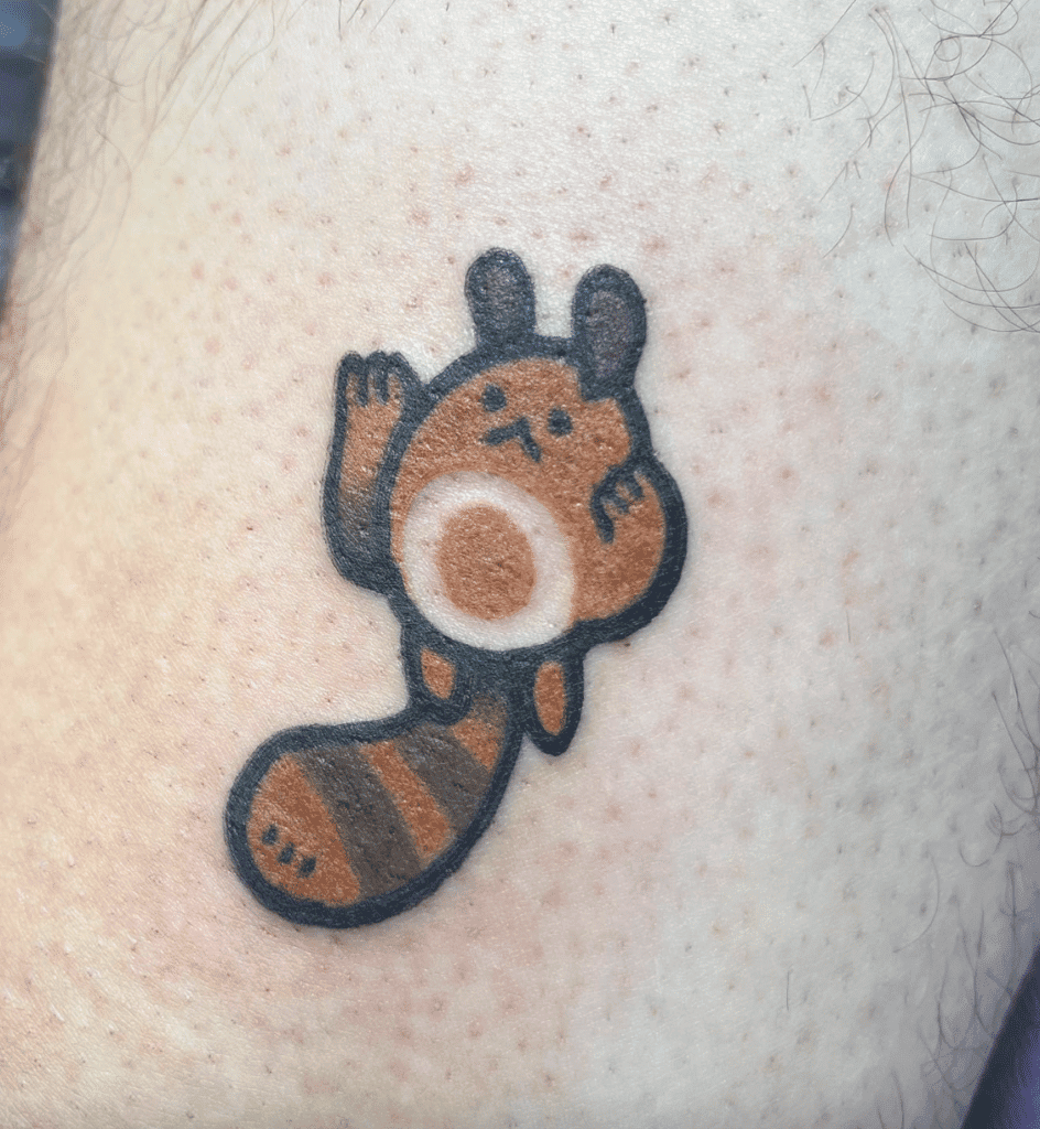 Sentret Tiny Johto Pokémon Tattoo