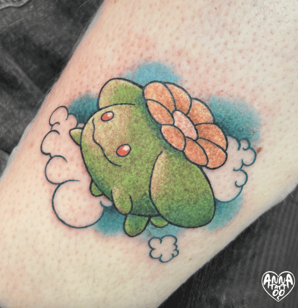 Skiploom Johto Pokémon Tattoo