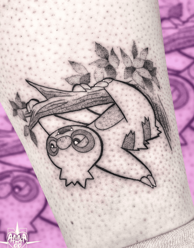 Slakoth Hang Hoenn Pokémon Tattoo