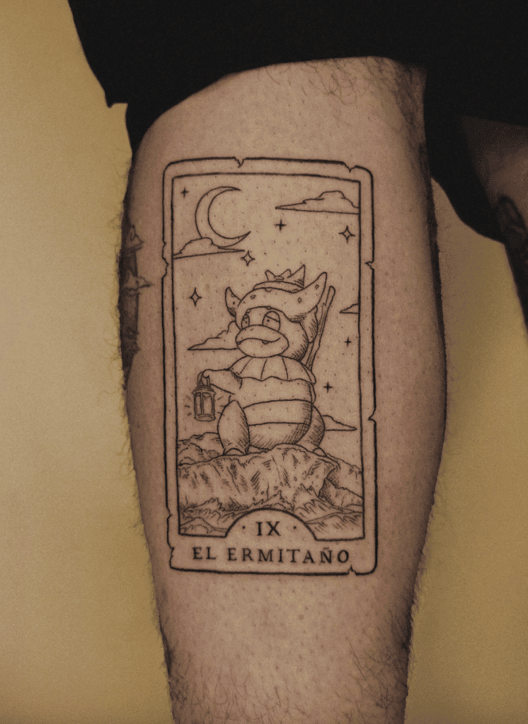 Slowking Arcana Johto Pokémon Tattoo