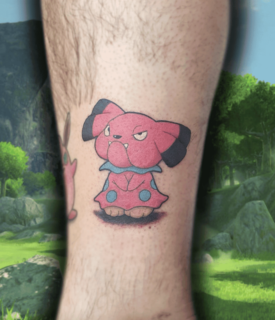 Snubbull Johto Pokémon Tattoo