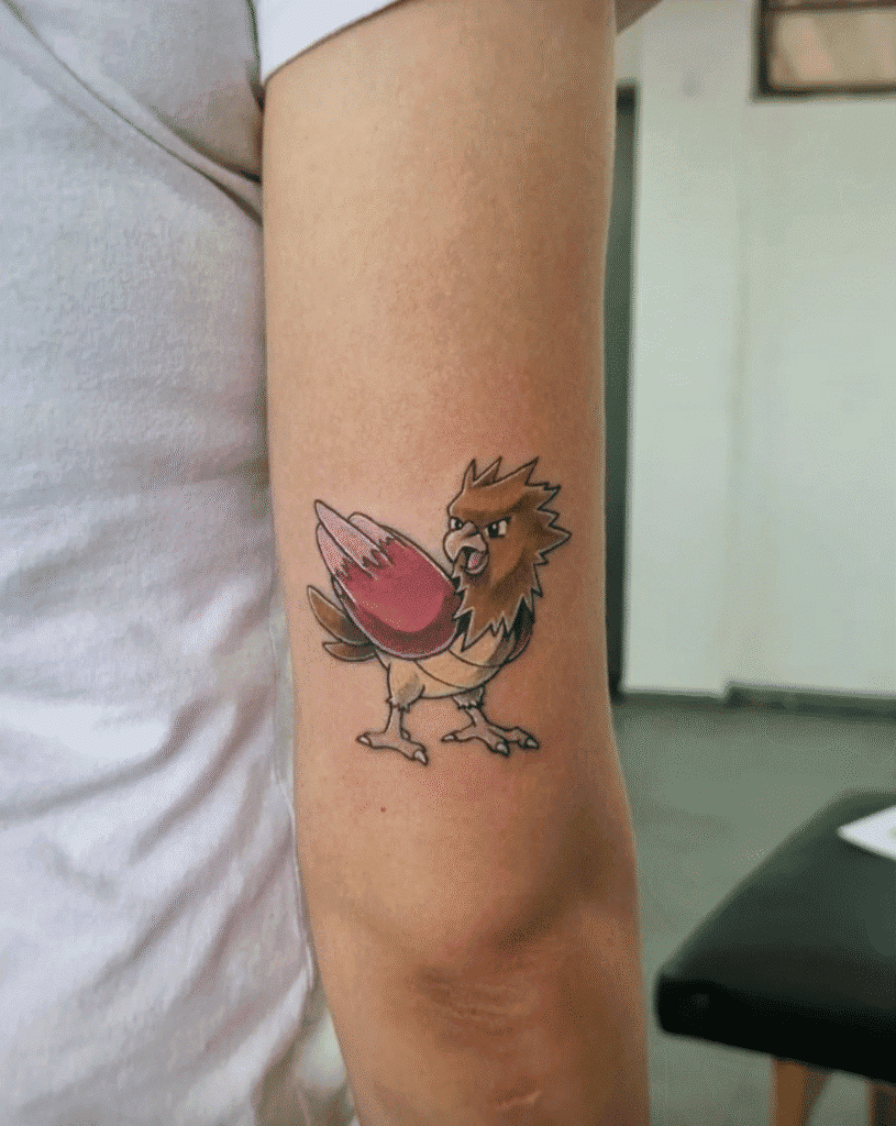 Spearow Johto Pokémon Tattoo