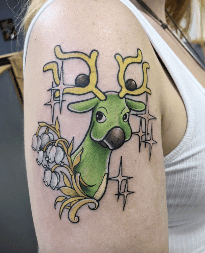 Stantler Shiny Johto Pokémon Tattoo