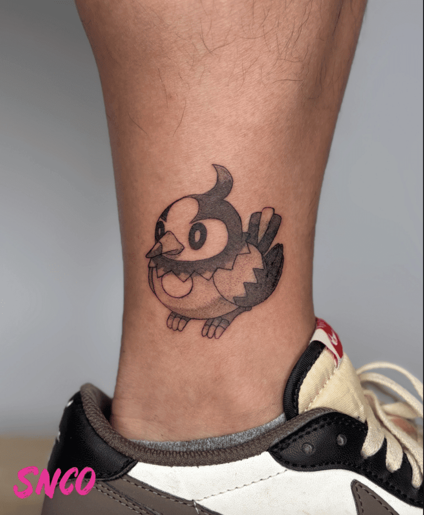 Starly Sinnoh Pokémon Tattoo