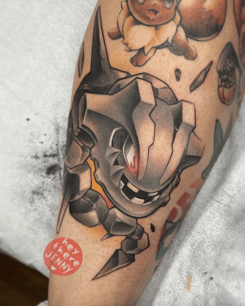 Steelix Johto Pokémon Tattoo