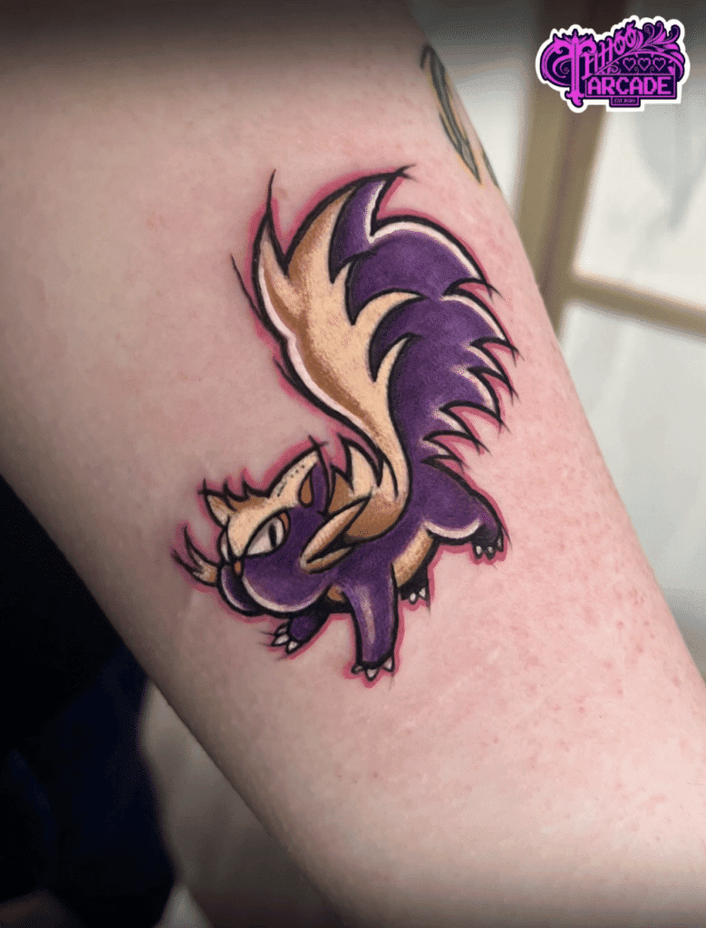 Stunky Sinnoh Pokémon Tattoo