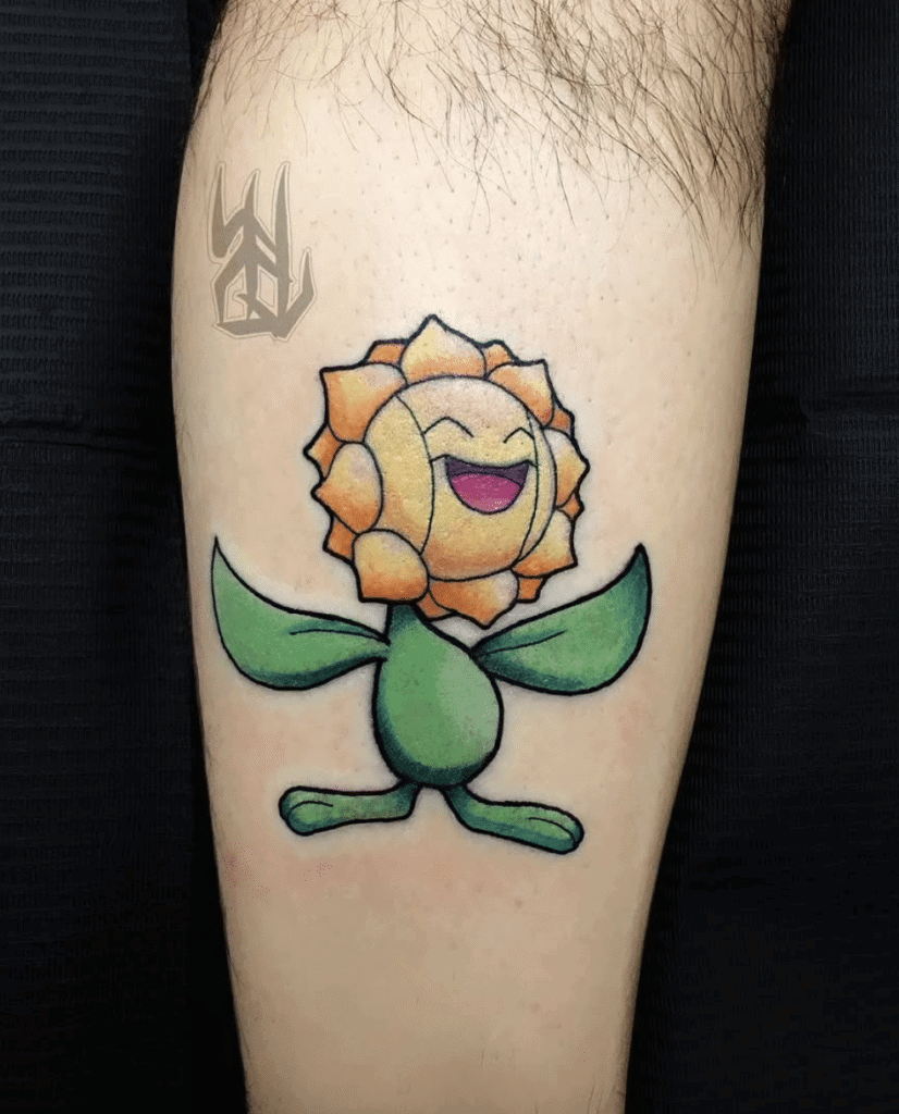 Sunflora Johto Pokémon Tattoo