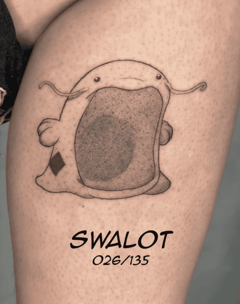 Swalot Mouth Hoenn Pokémon Tattoo