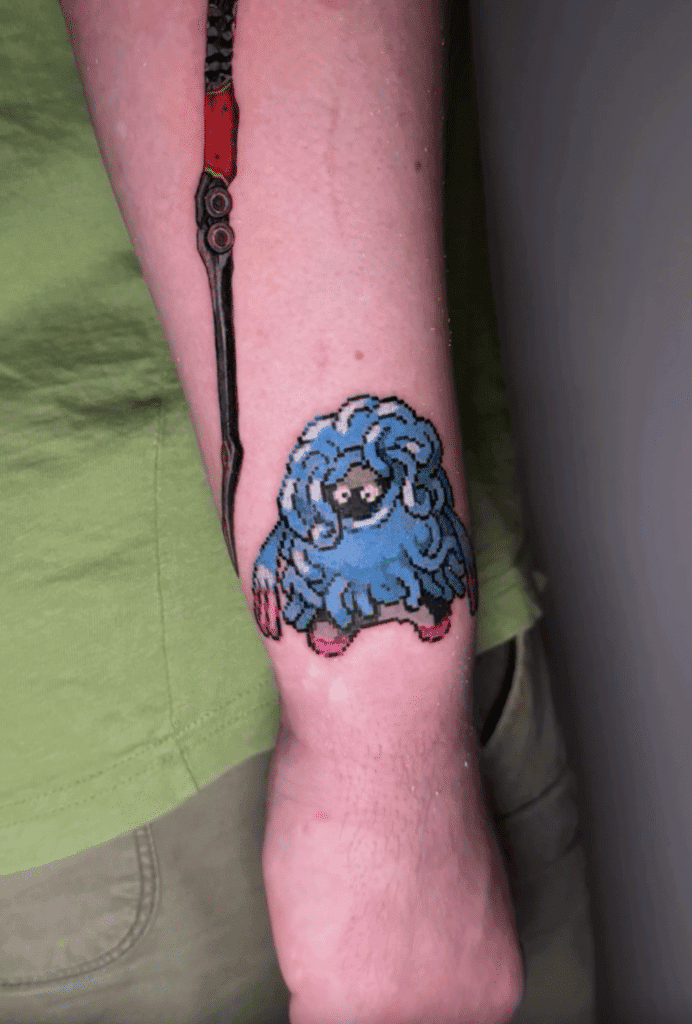Tangrowth Sprite Sinnoh Pokémon Tattoo