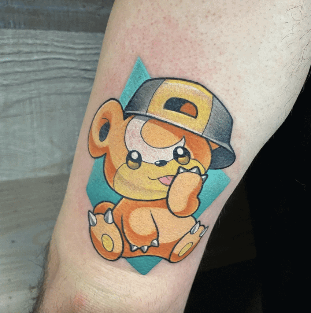 Teddiursa Johto Pokémon Tattoo