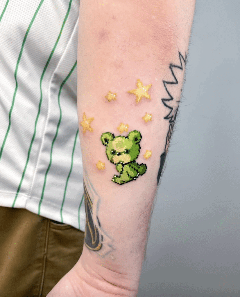 Teddiursa Shiny Johto Pokémon Tattoo