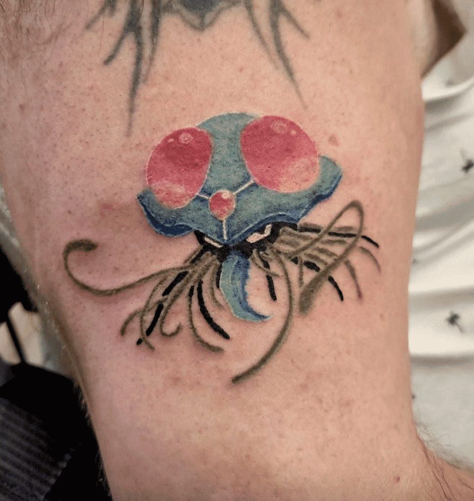 Tentacruel Small Johto Pokémon Tattoo