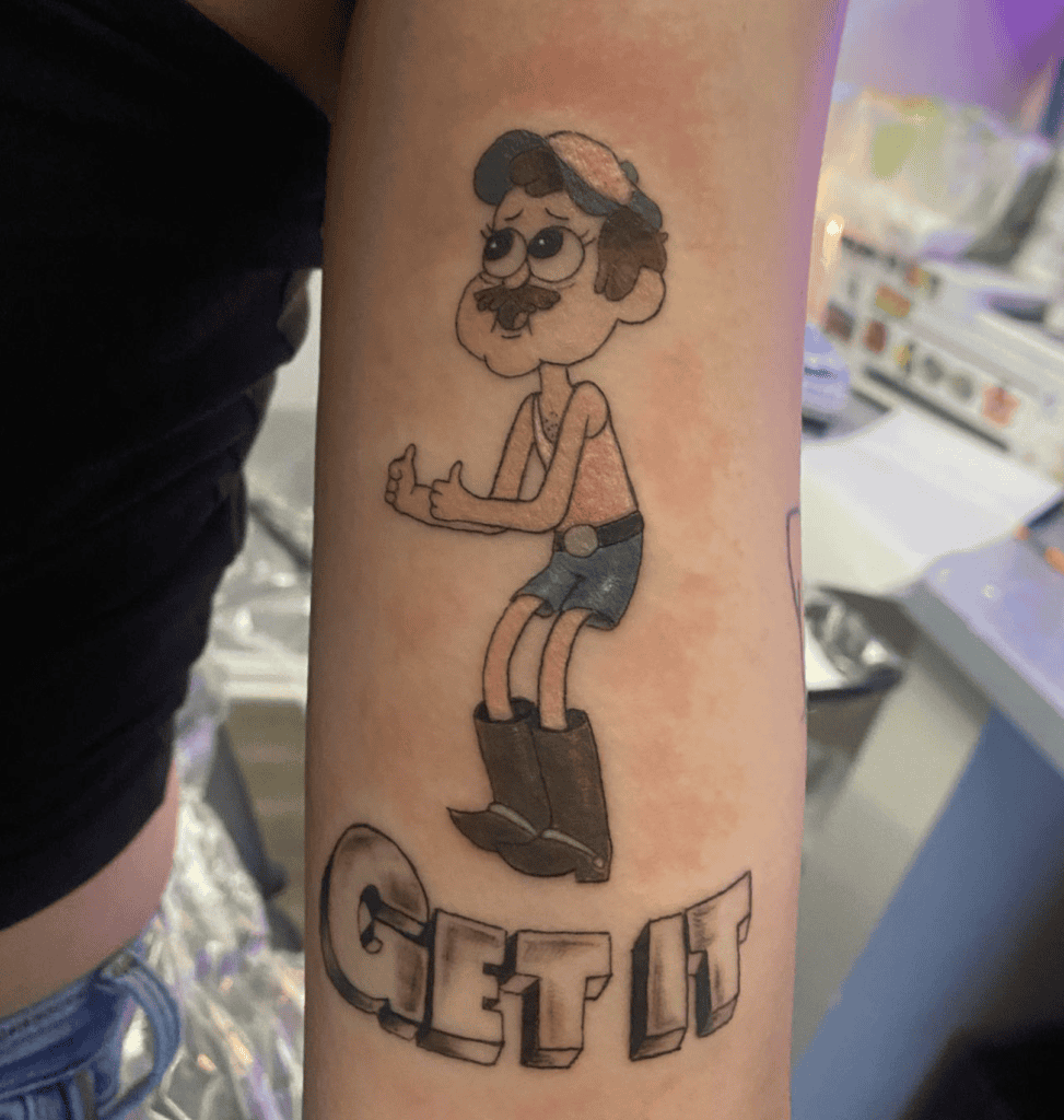 Tyler Cutebiker Gravity Falls Tattoo