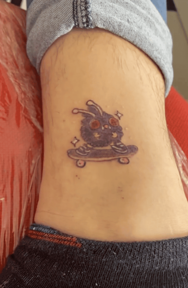 Venonat Skate Johto Pokémon Tattoo