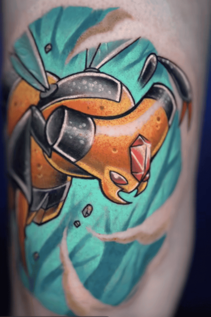 Vespiquen Fight Sinnoh Pokémon Tattoo