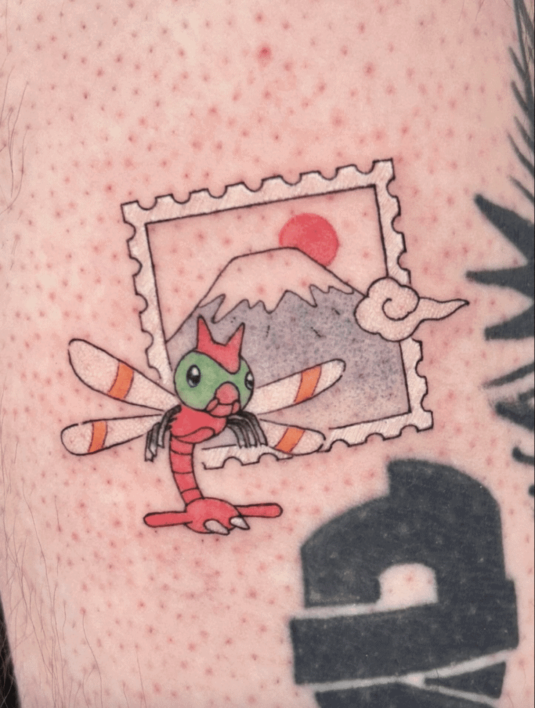 Yanma Johto Pokémon Tattoo