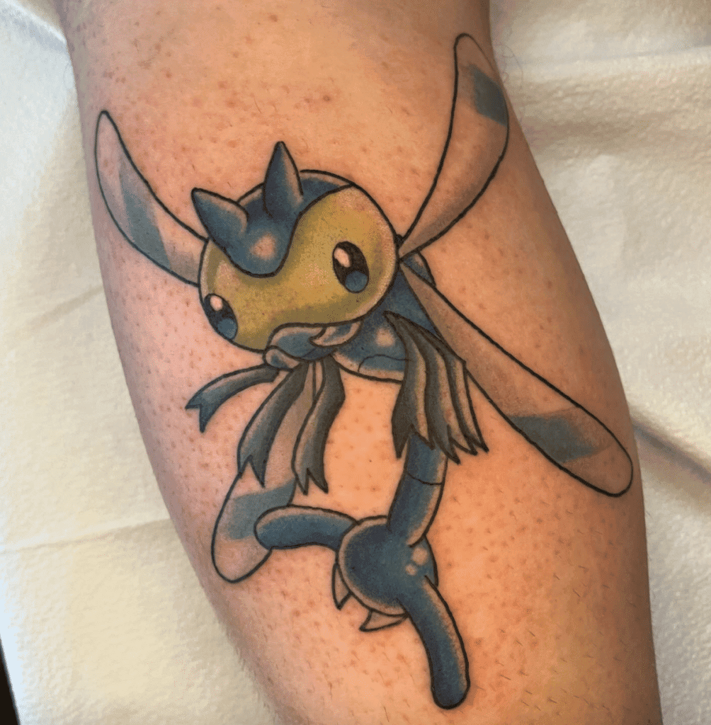 Yanma Shiny Johto Pokémon Tattoo